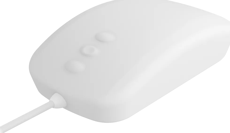 Active Key QuickClean Medical Mouse IP68 5-Button W White