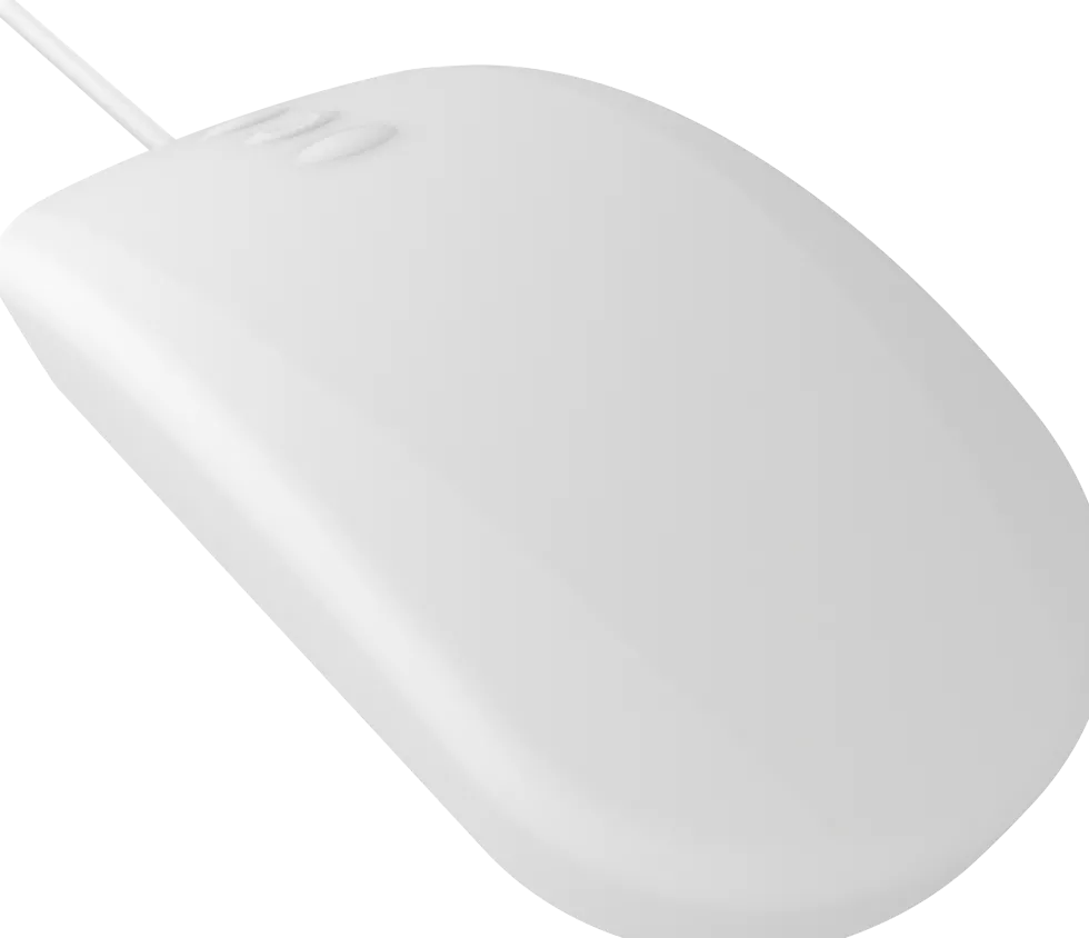 Active Key QuickClean Medical Mouse IP68 5-Button W White