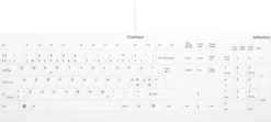 Active Key QuickClean Med Keyboard IP68 Full-Size W White