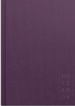 Ant.bok BURDE A5 textil linjerad lila
