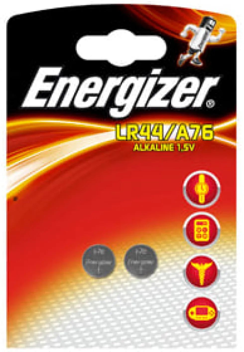 Batteri Energizer Cell Alkaline LR44/A76, 2/fp