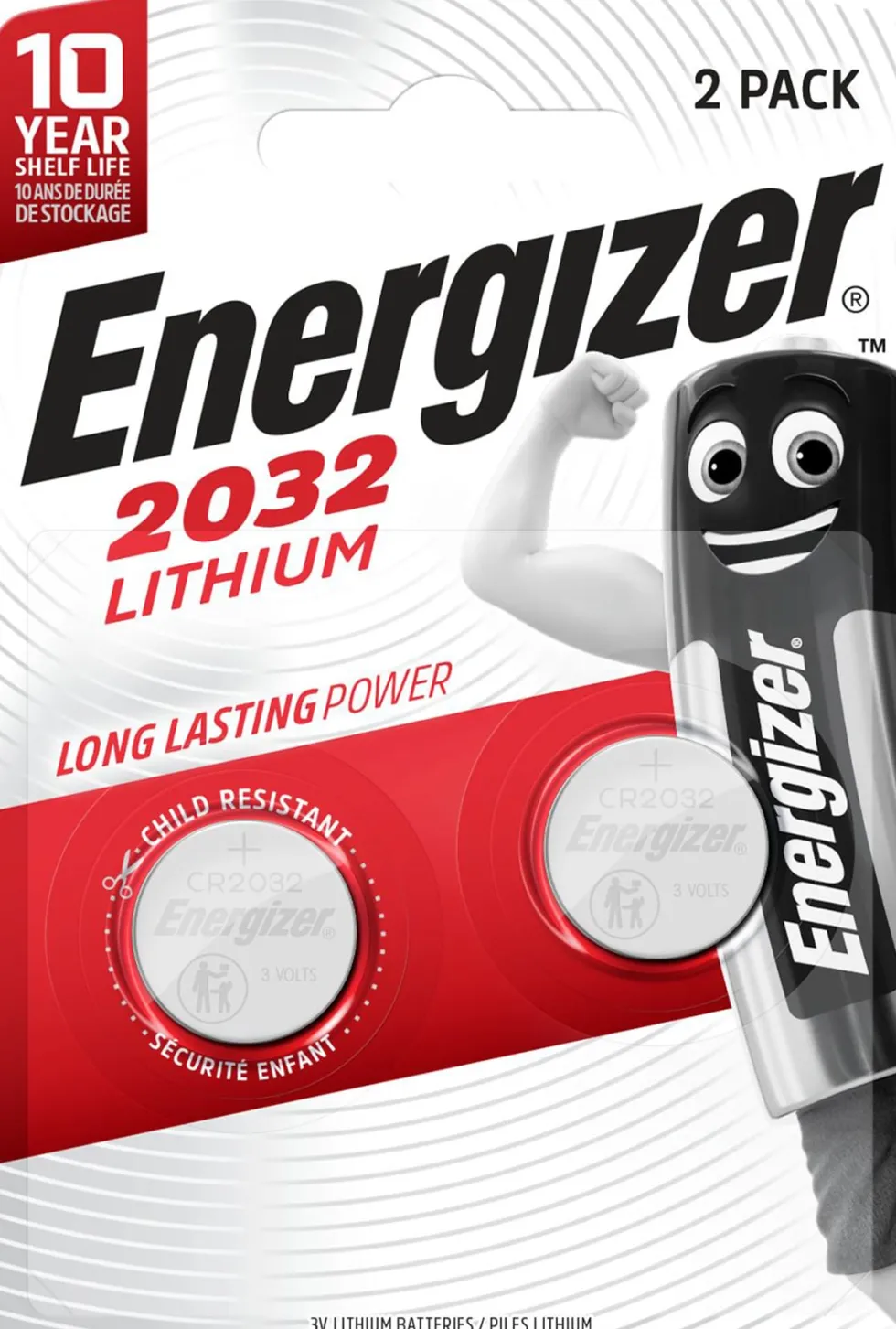 Batteri Energizer Cell Lithium CR 2032, 3V