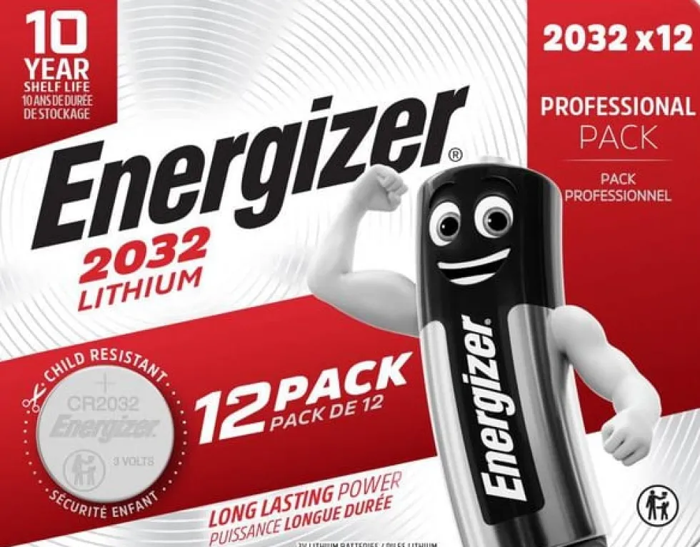 Batteri ENERGIZER Lithium CR2032 12/fp
