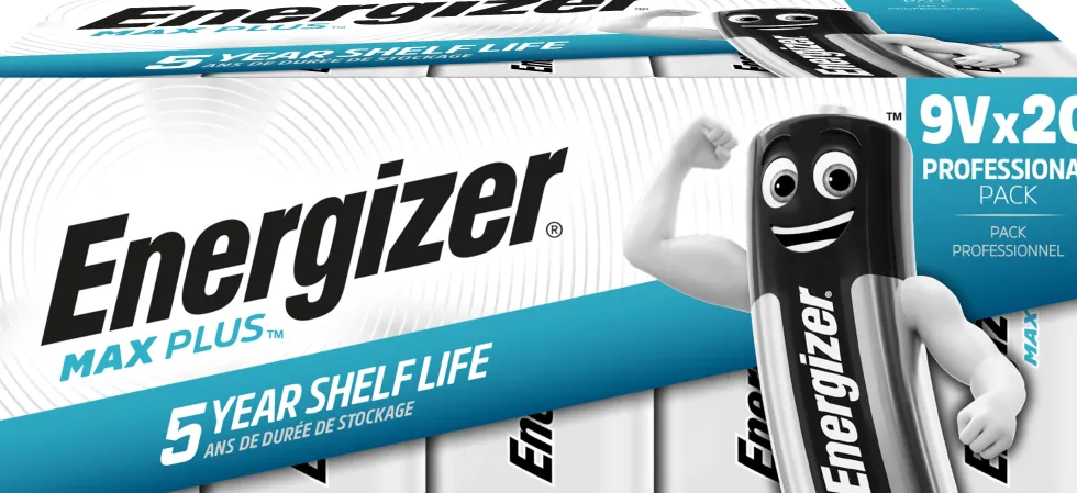 Batteri ENERGIZER Max Plus E 9V 20/fp