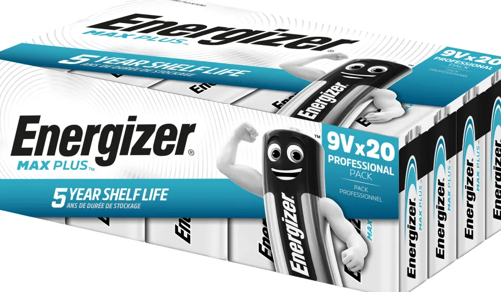 Batteri ENERGIZER Max Plus E 9V 20/fp