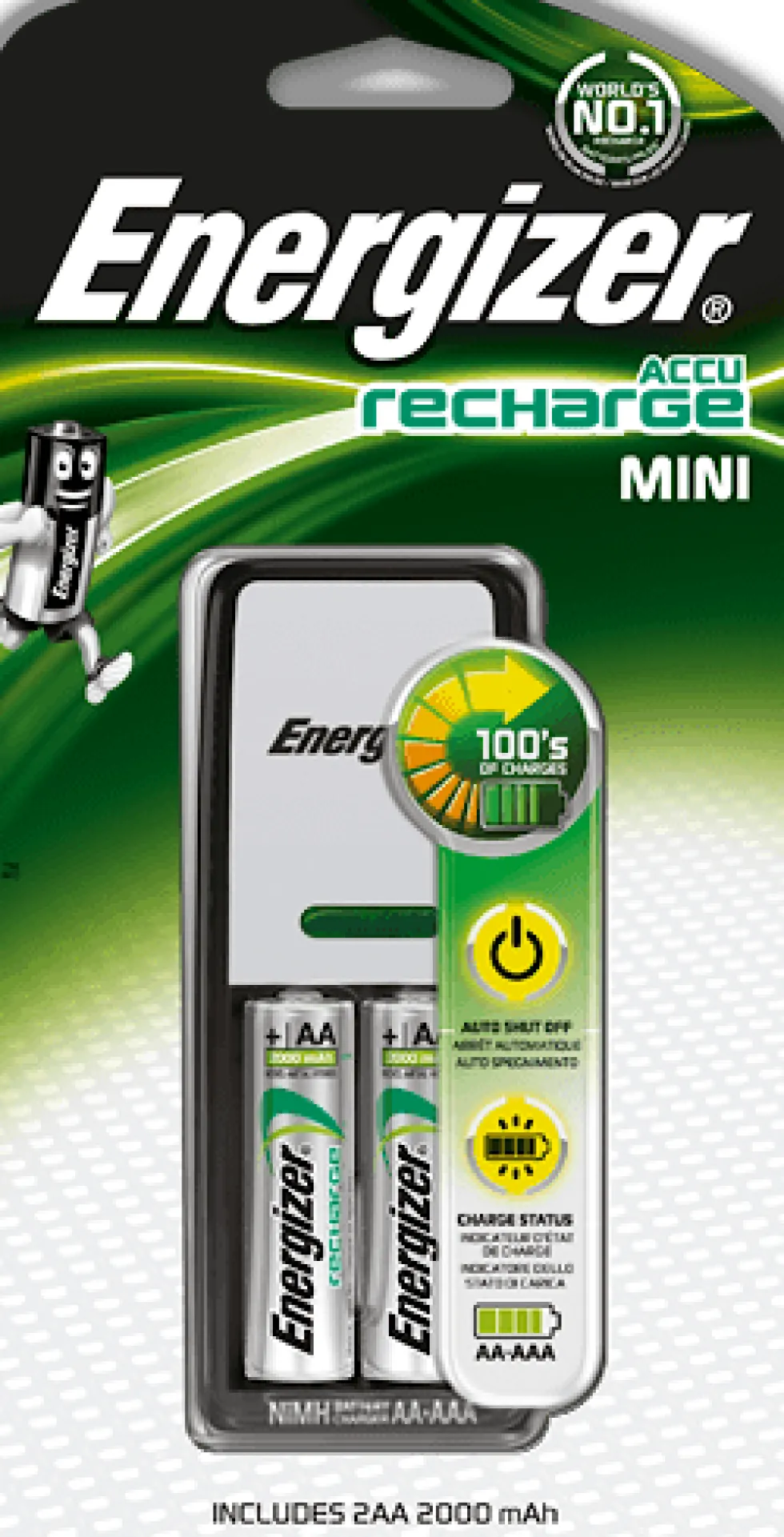 Batteriladdare ENERGIZER Mini AA/AAA