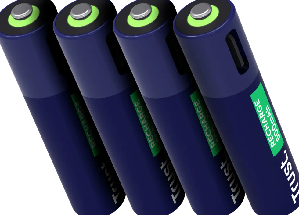 Batteri Laddbar TRUST AAA USB-C 4/fp