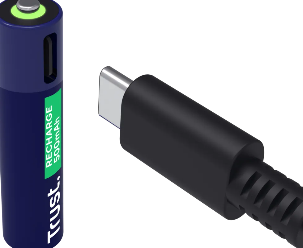 Batteri Laddbar TRUST AAA USB-C 4/fp