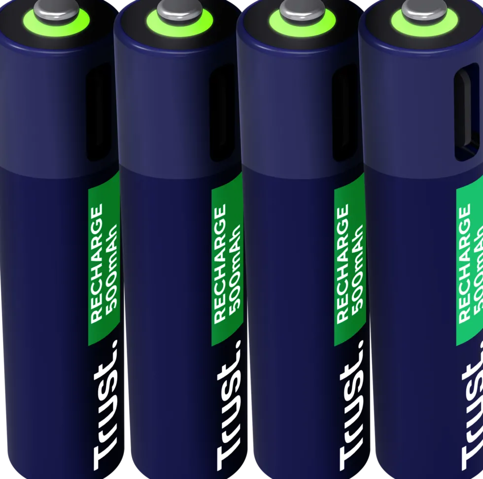 Batteri Laddbar TRUST AAA USB-C 4/fp