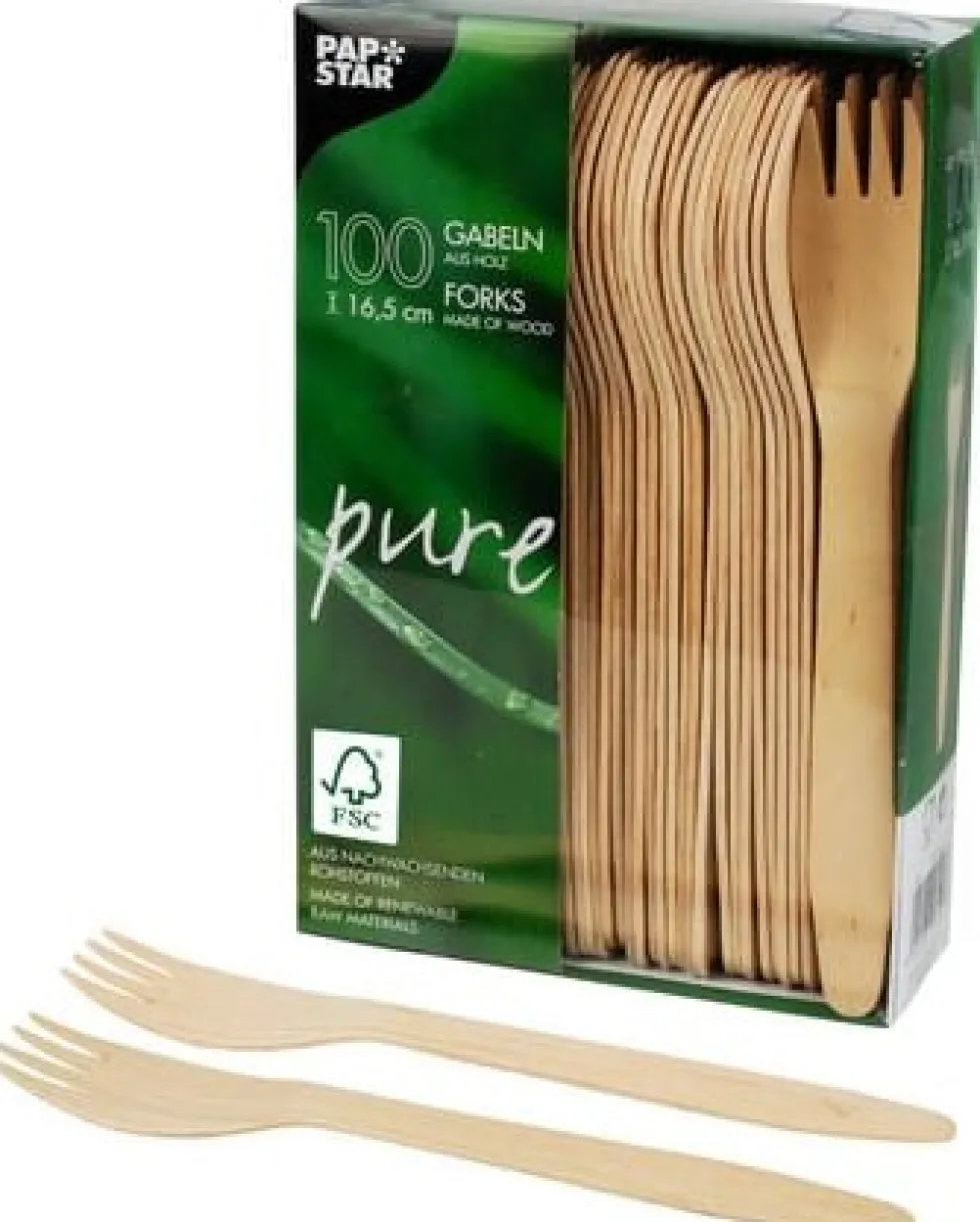 Bestick gaffel PURE FSC 16,5cm 100/fp