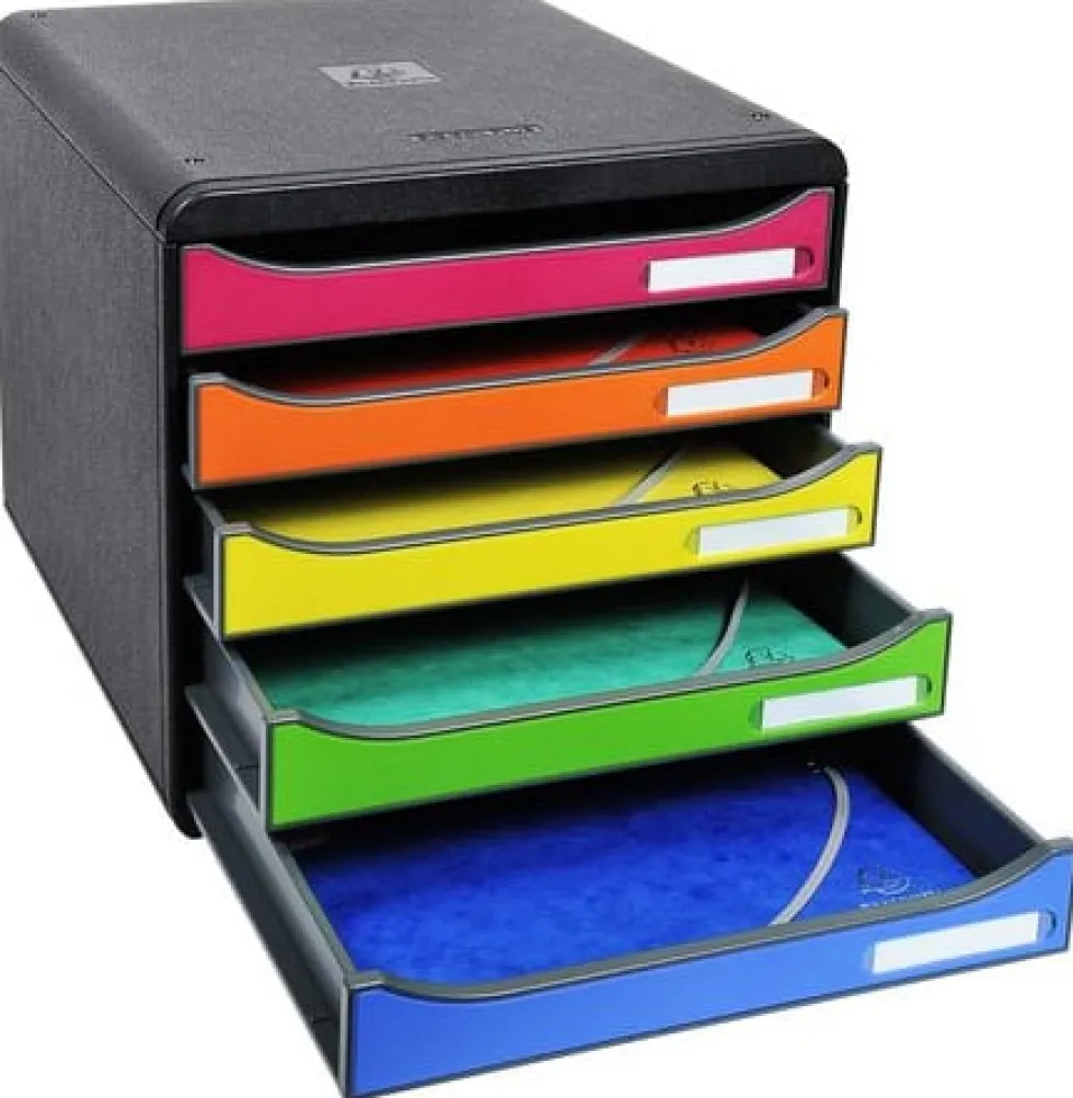 Blankettbox BIGBOX PLUS 5 lådor regnbåge