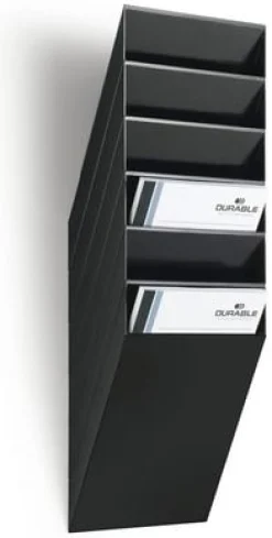 Blankettfack Durable Flexiboxx Svart, A4S, 6 fack