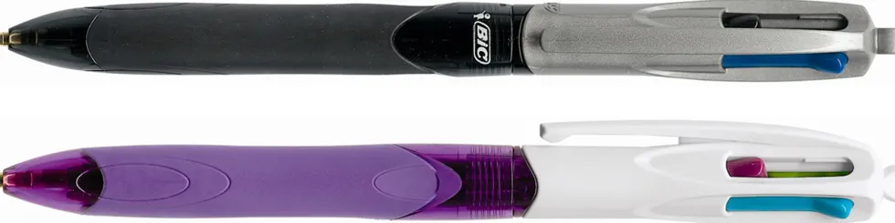 Bläckkulpenna BIC 4 Colours Grip Pro, 12st