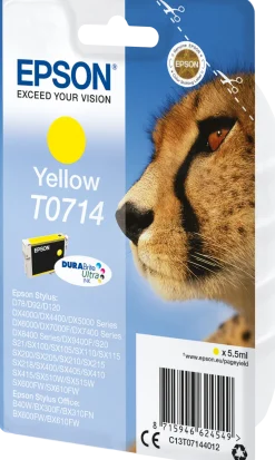 Bläckpatron EPSON C13T07144012 gul
