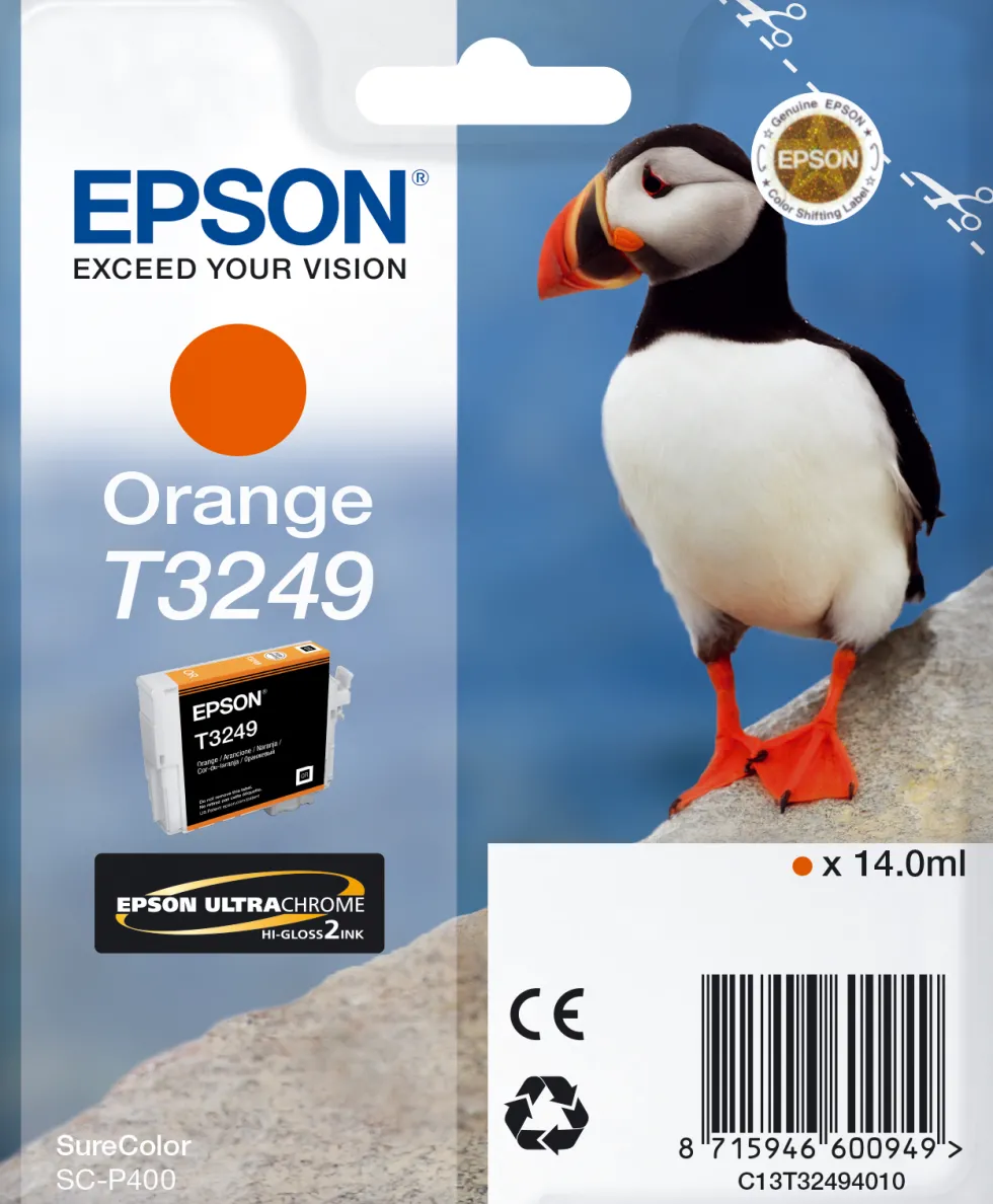 Bläckpatron EPSON C13T32494010 orange