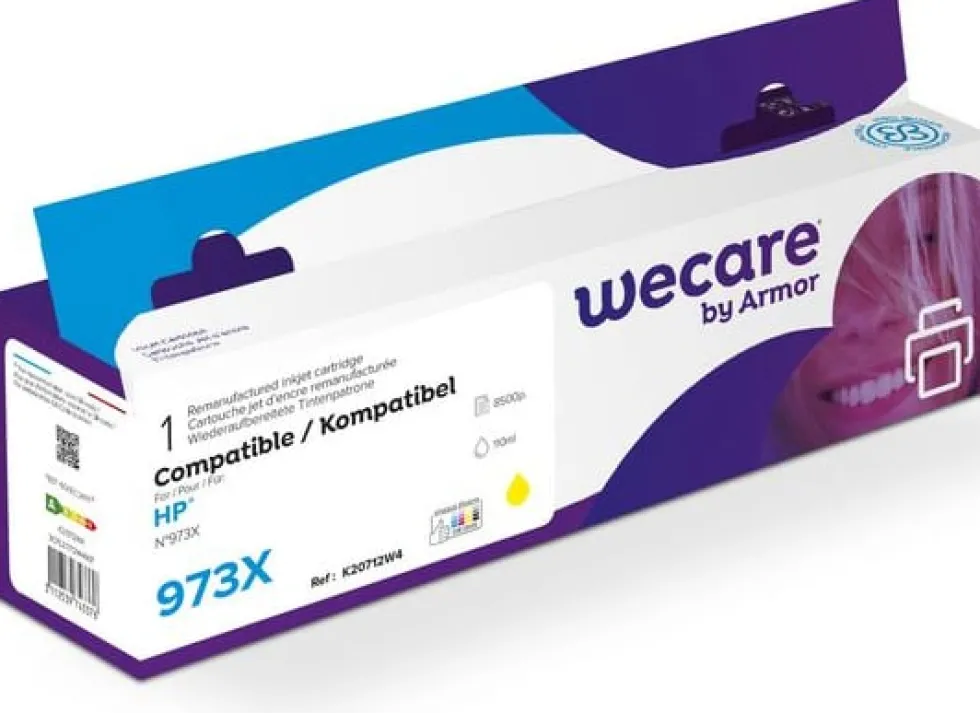 Bläckpatron WECARE 973X gul