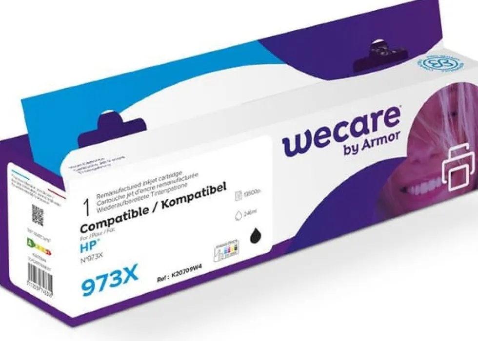 Bläckpatron WECARE 973X svart