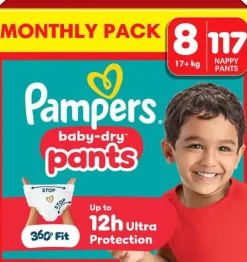 Blöja PAMPERS Baby Dry S8 17+kg 117/fp