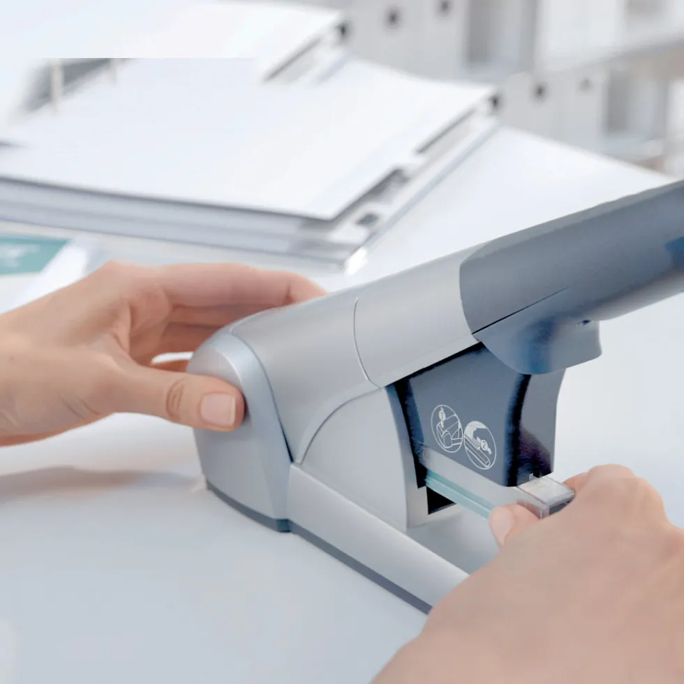 Blockhäftare LEITZ 80 ark silver
