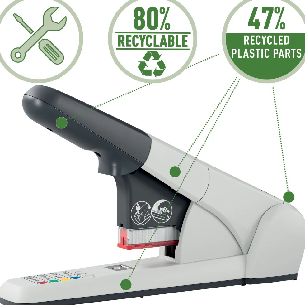 Blockhäftare LEITZ 80 ark silver