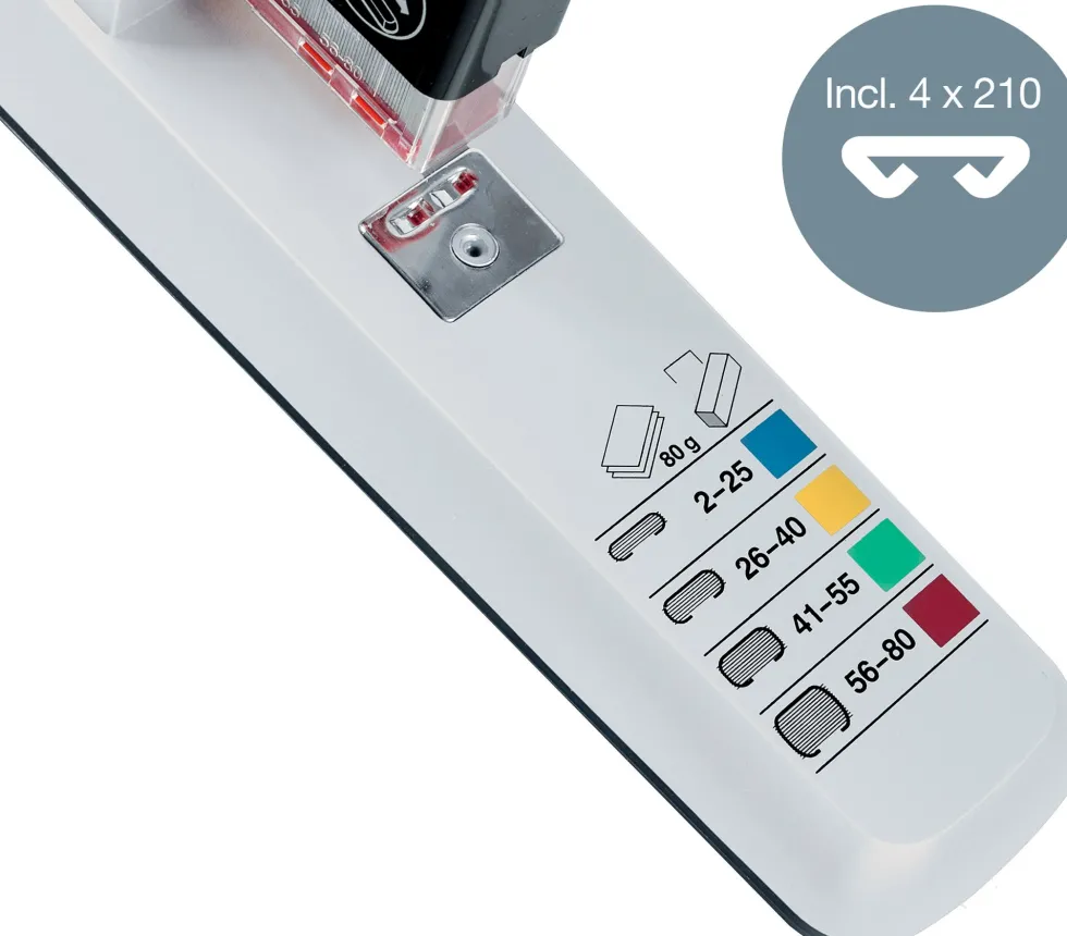 Blockhäftare LEITZ 80 ark silver