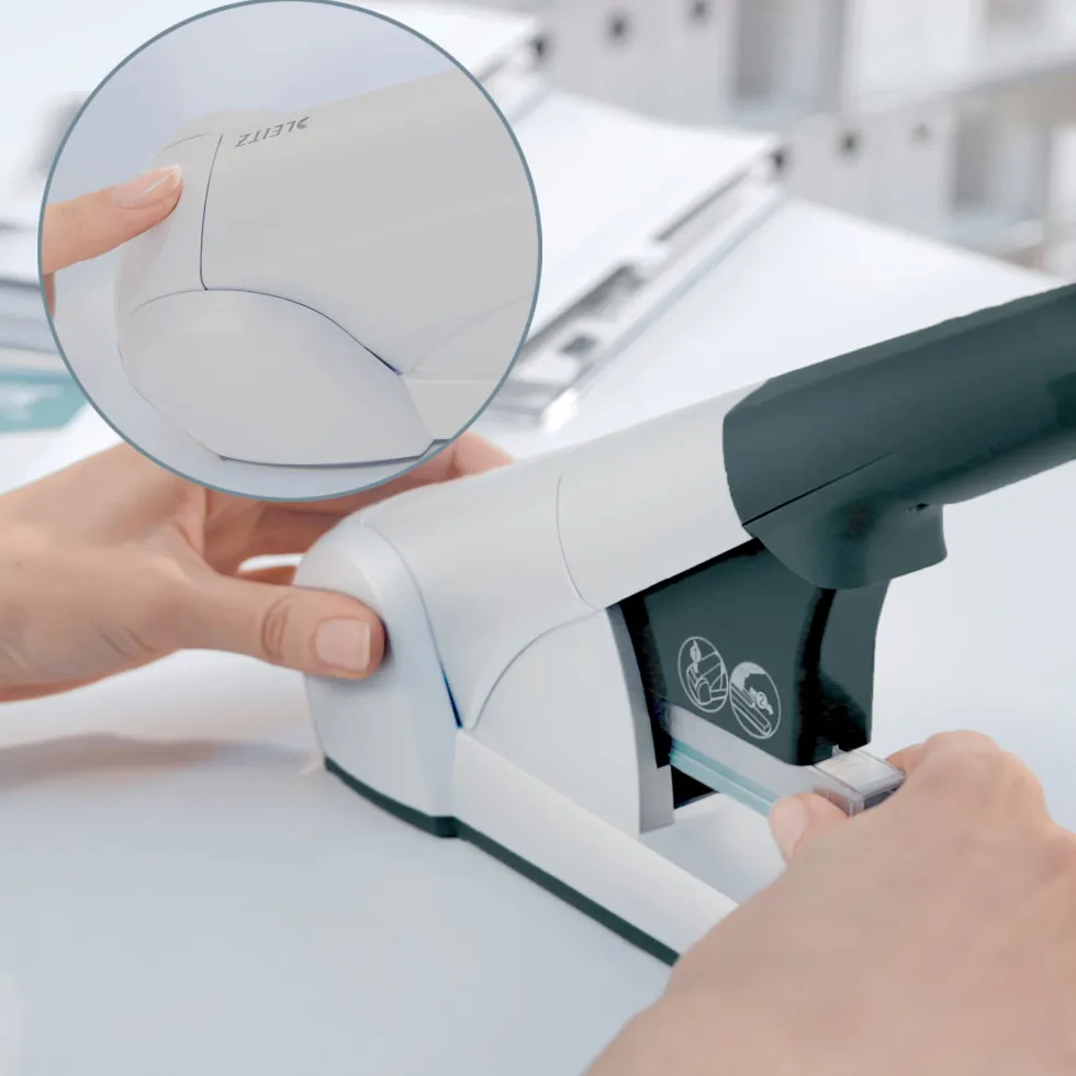 Blockhäftare LEITZ 80 ark silver