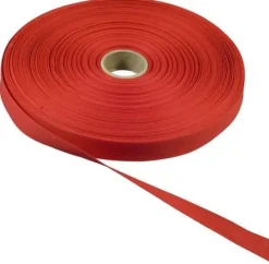Bomullsband Röd, 13mm x 50m