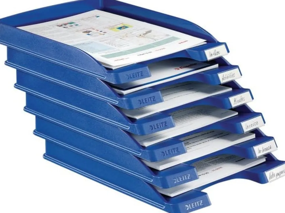 Brevkorg LEITZ Plus Slim A4 svart