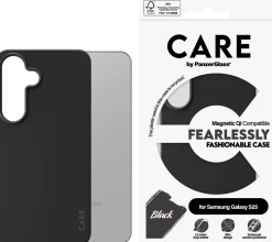 CARE Case Black w. Qi Compatible Samsung Galaxy S25