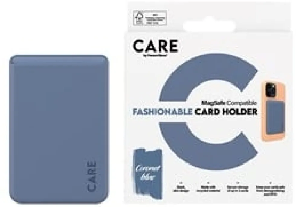 CARE Fashionable Card Holder Blue iPhone