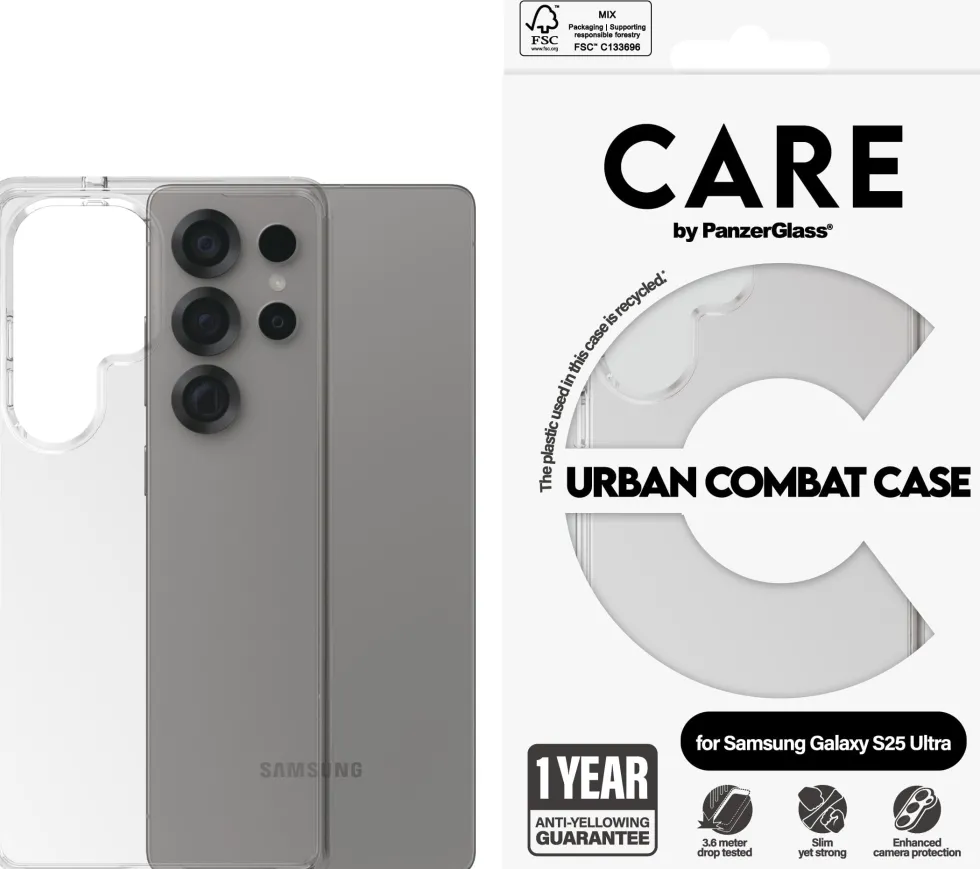 CARE Flagship Case TRNSP Urban Combat Clear Galaxy S25 Ultra