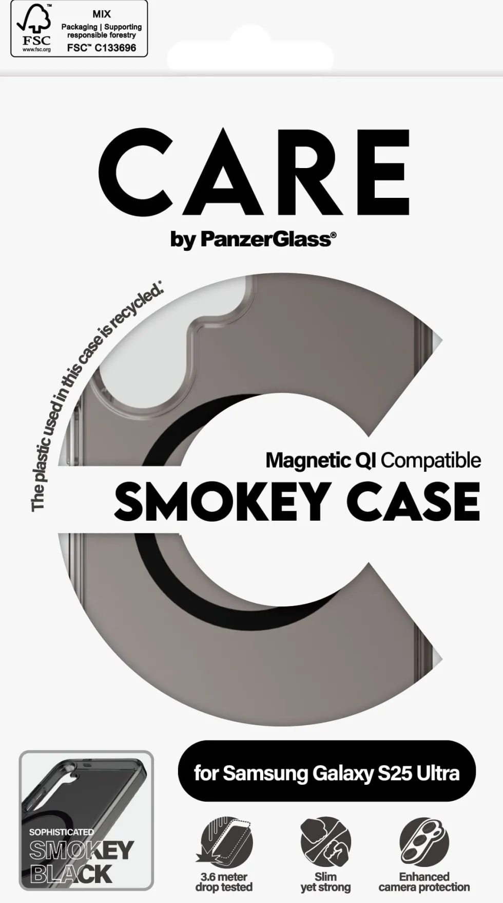 CARE Flagship Case Urban Combat Black Qi Galaxy S25 Ultra