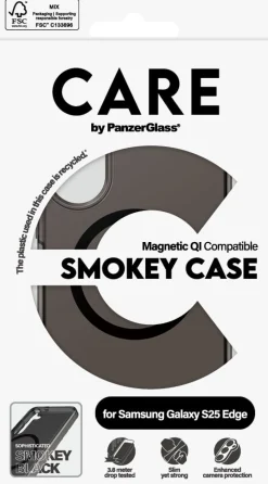 CARE Flagship Case Urban Smokey w Black Qi Samsung S25 Edge