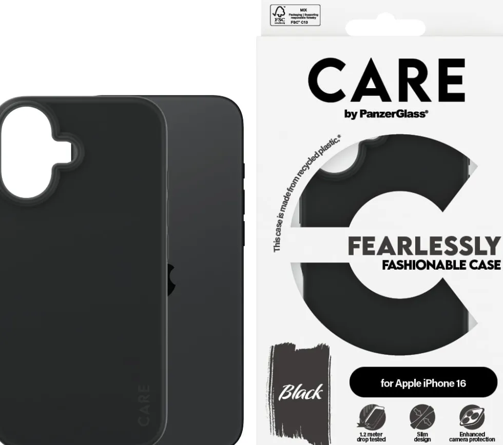 CARE iPhone 16 Case Black