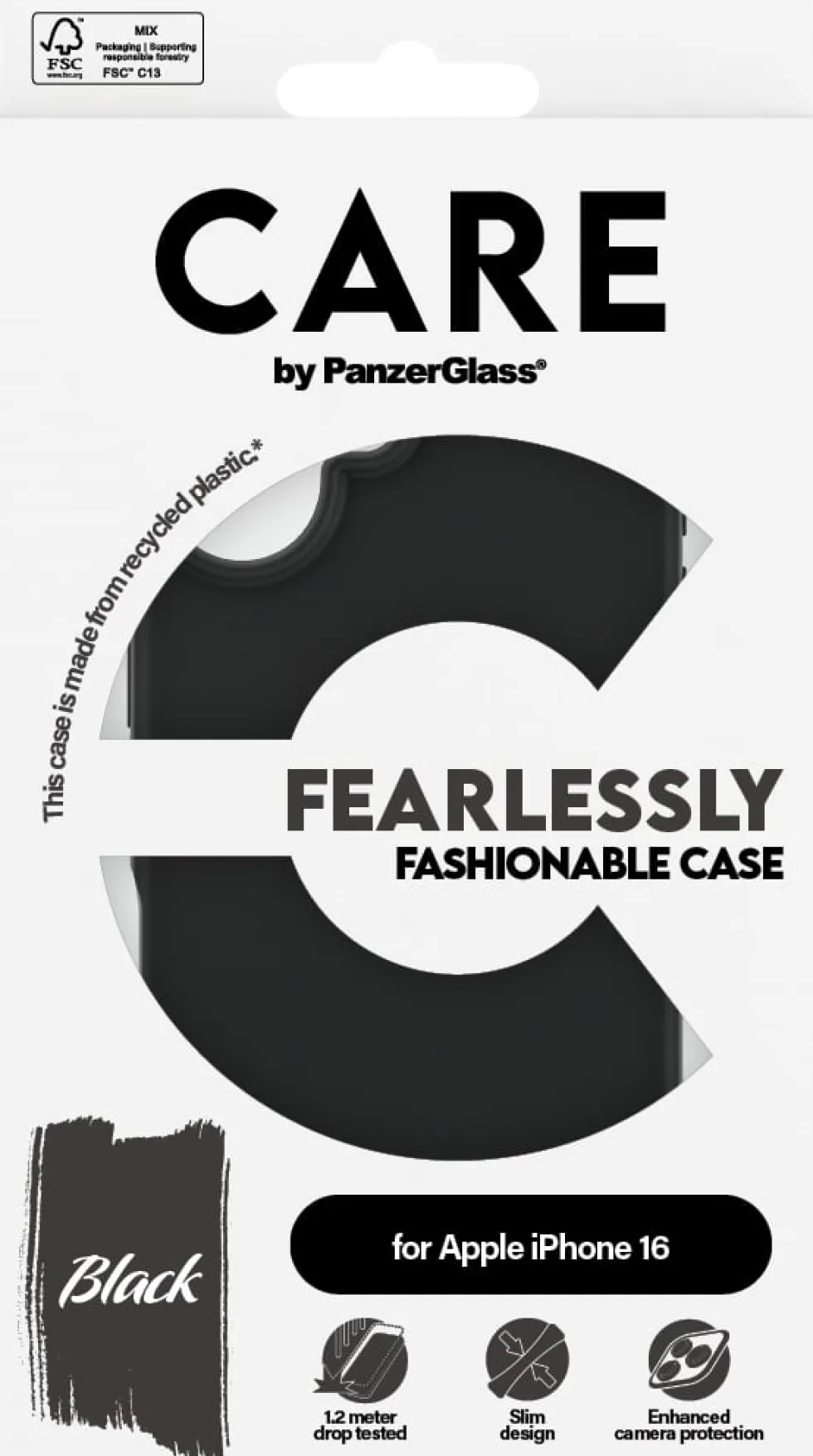 CARE iPhone 16 Case Black