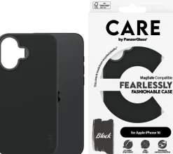 CARE iPhone 16 Case Black w. MagSafe