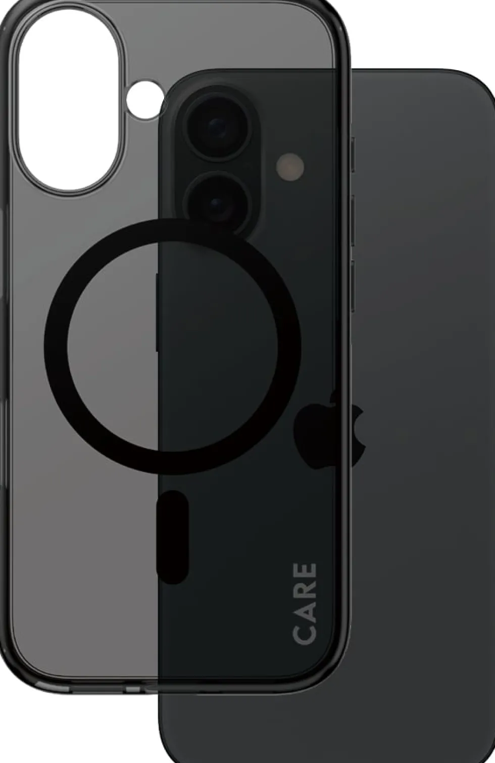 CARE iPhone 16 Case Smokey w. Black MagSafe