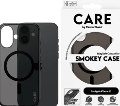 CARE iPhone 16 Case Smokey w. Black MagSafe