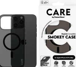CARE iPhone 16 Pro Max Case Smokey w. Black MagSafe