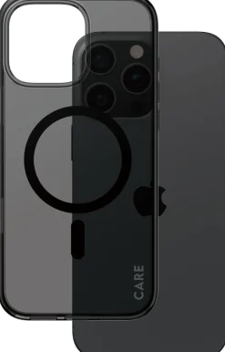 CARE iPhone 16 Pro Max Case Smokey w. Black MagSafe