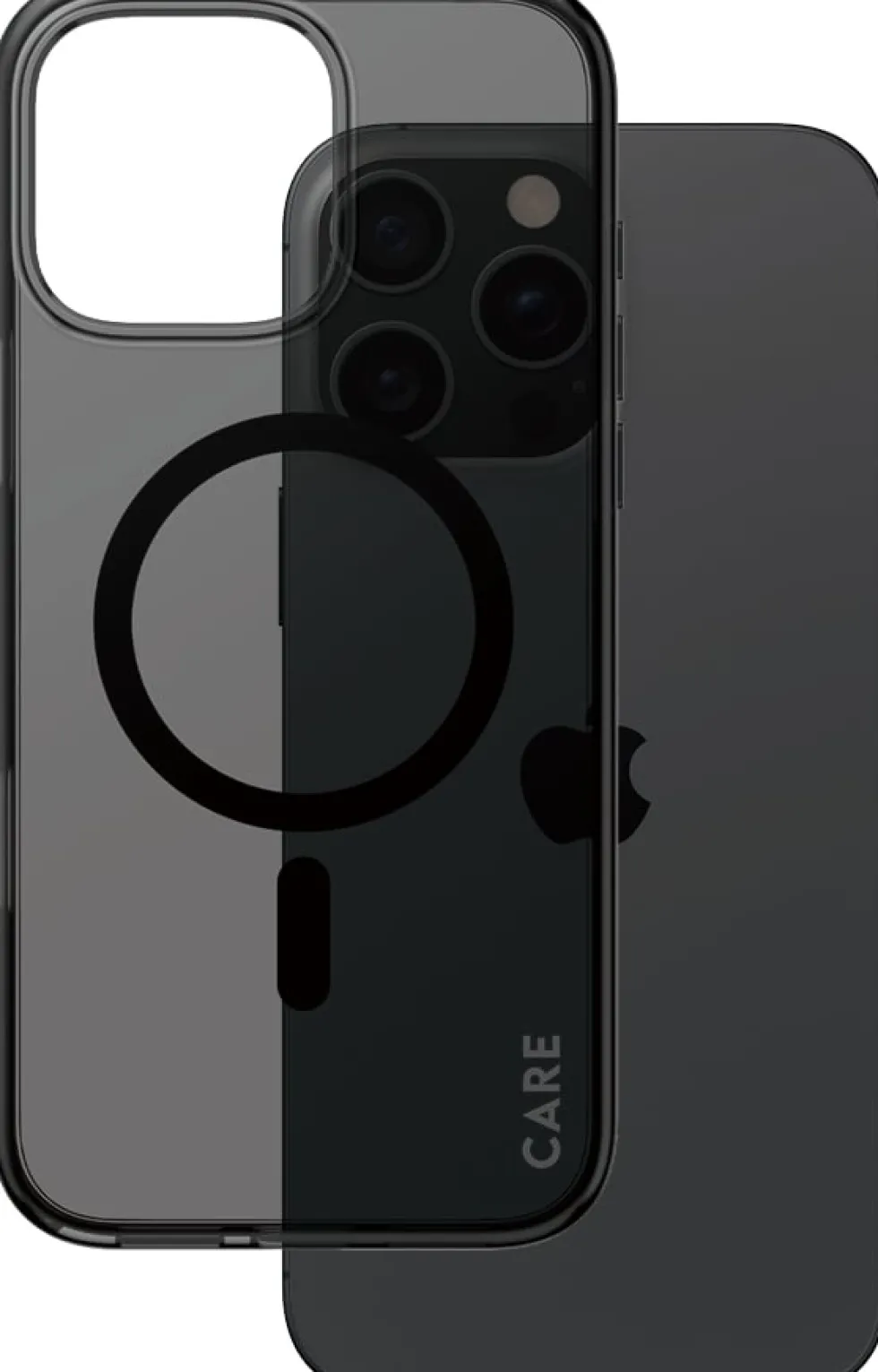 CARE iPhone 16 Pro Max Case Smokey w. Black MagSafe