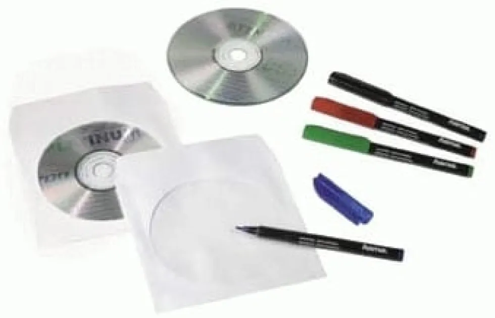 CD-Ficka HAMA papper 100/fp vit