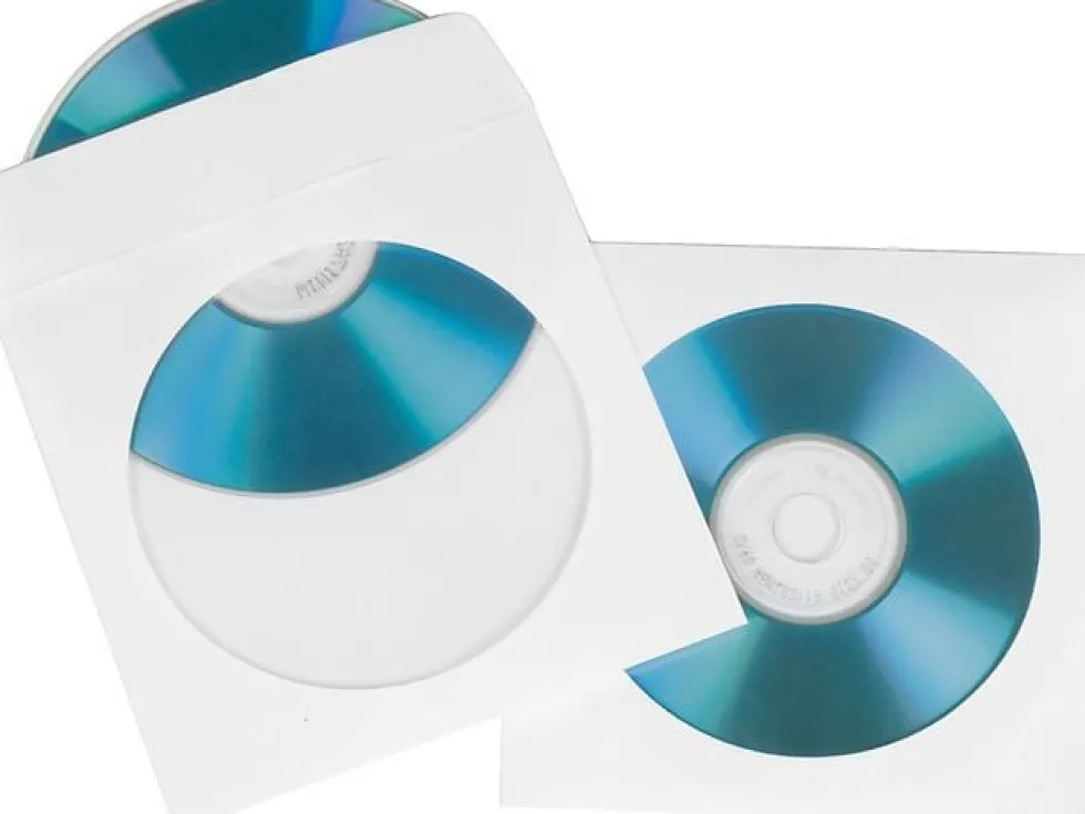 CD-Ficka HAMA papper 100/fp vit