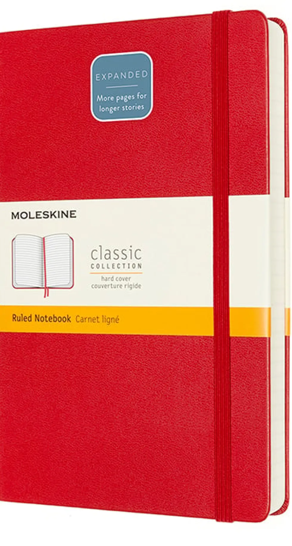 Classic Hard Expanded Linjerad Large Röd
