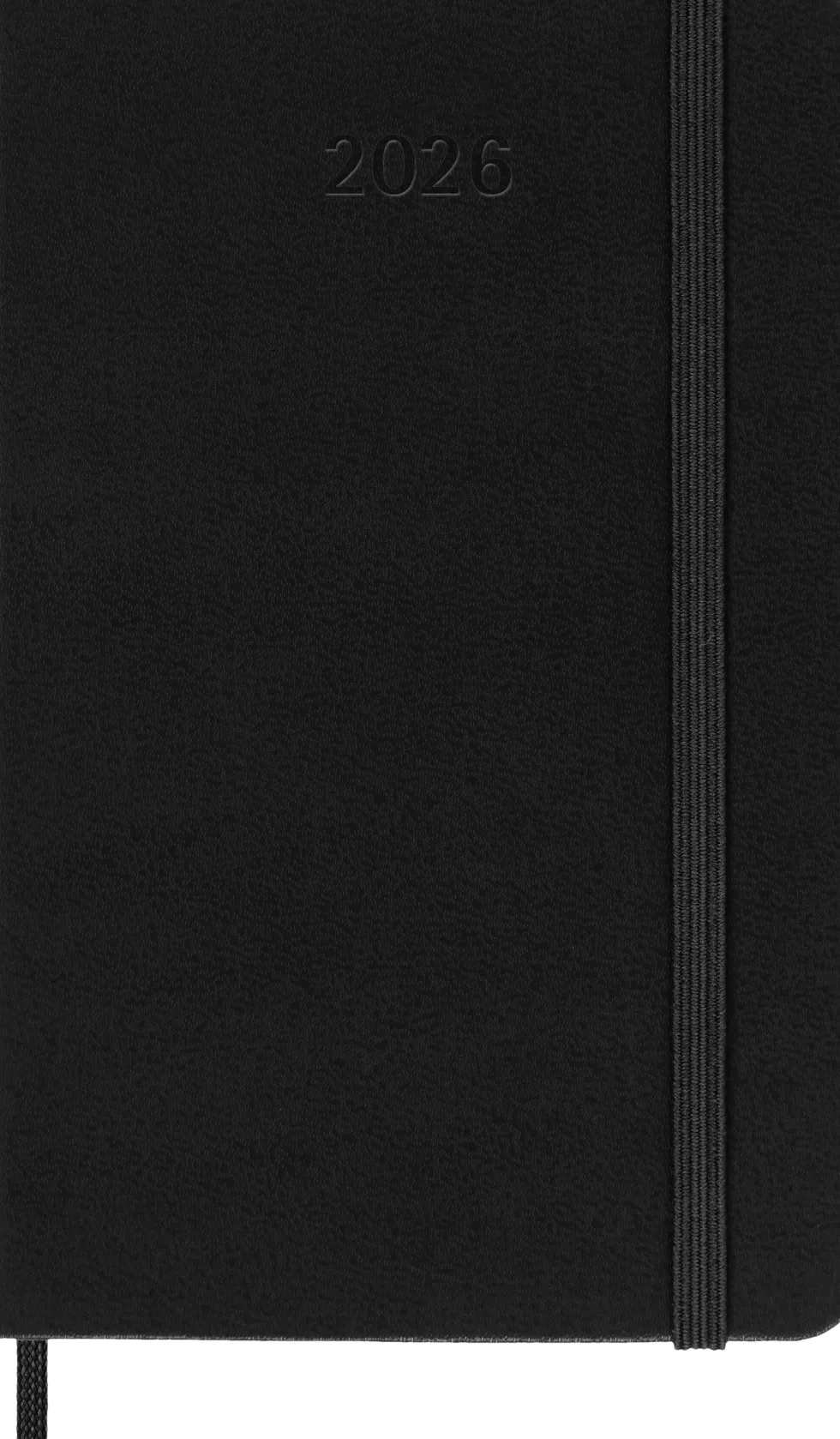 Classic Hard 12M Weekly Horizontal Pocket Svart 2026