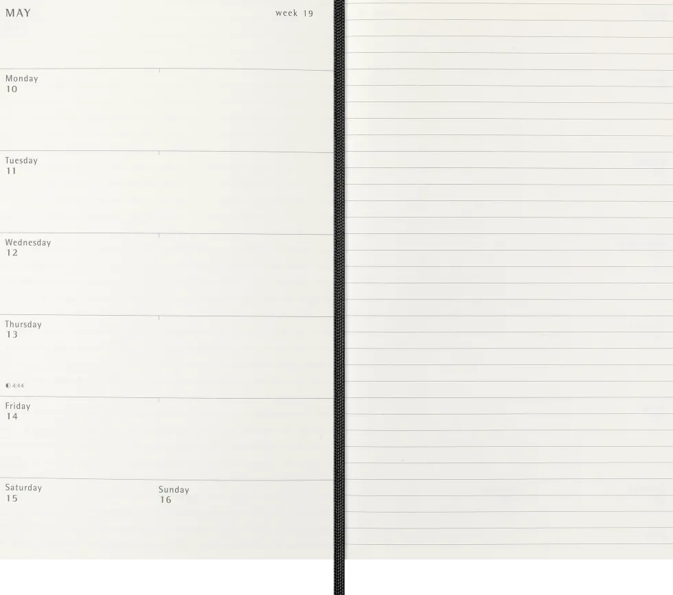 Classic Soft 12M Week Note Large Svart 2027
