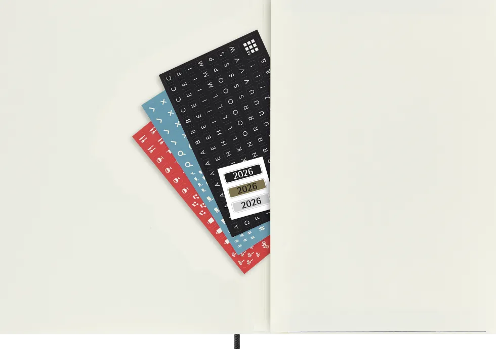 Classic Soft 12M Week Note XL Svart 2026
