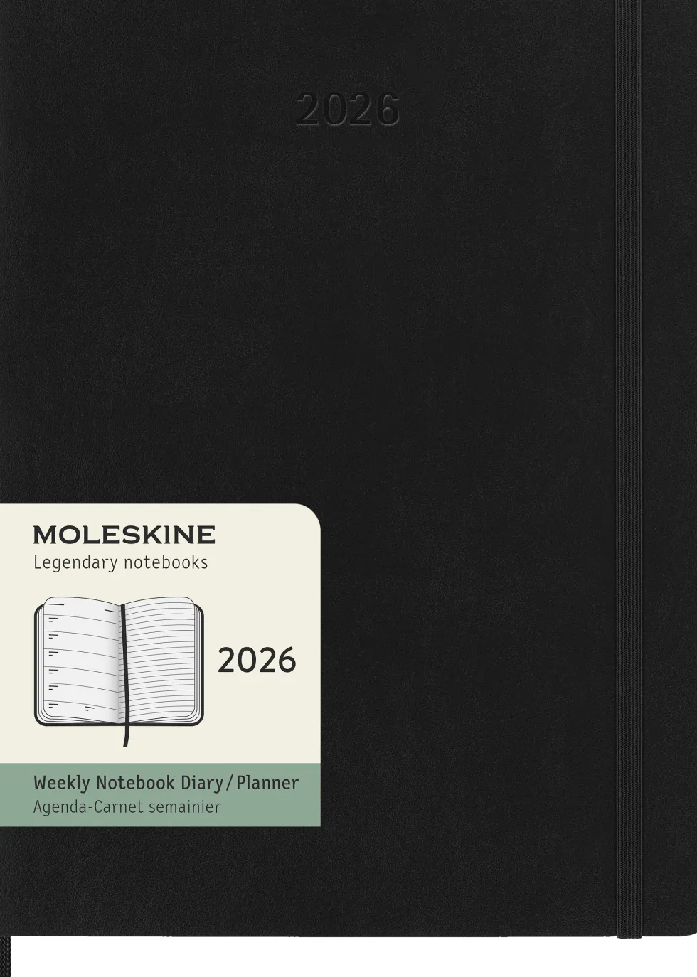 Classic Soft 12M Week Note XL Svart 2026