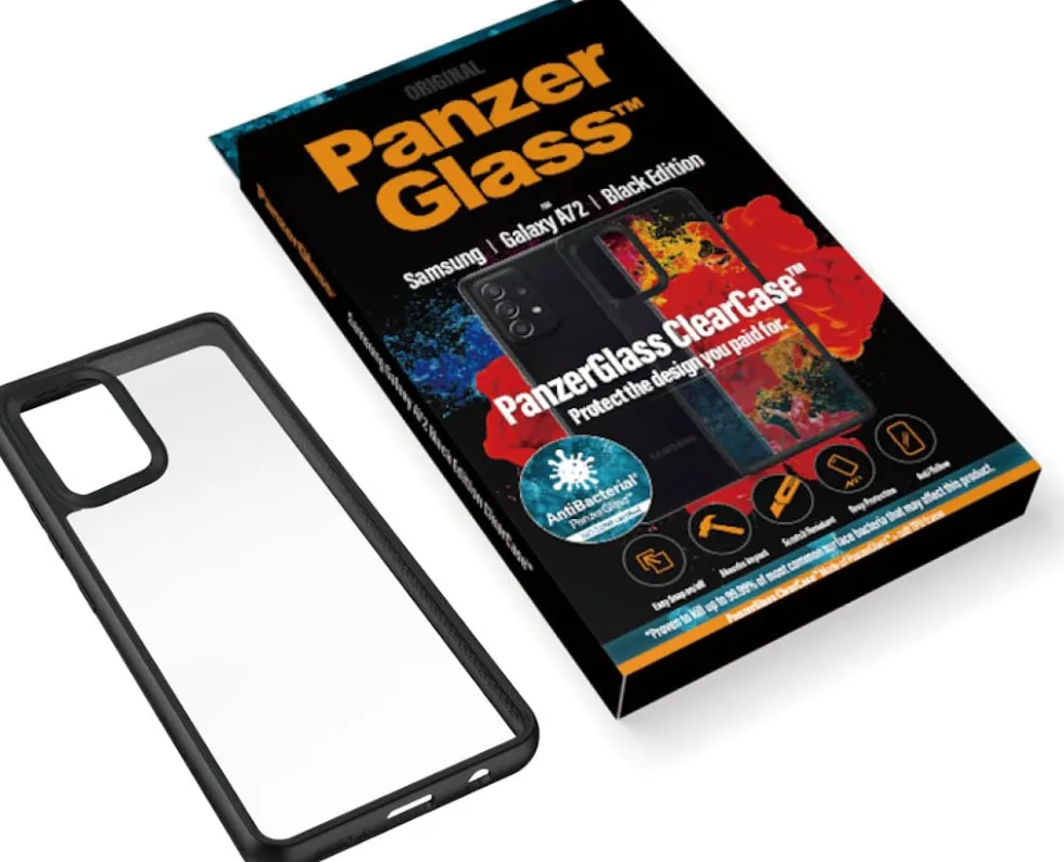 ClearCase for Samsung Galaxy A72, Black (AB)