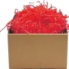 Crinkle craft röda pappersstrimlor 1kg